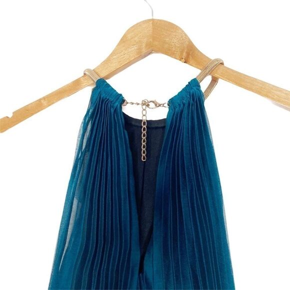 Xscape | Pleated Chiffon Blouson Dress - Picture 7 of 10